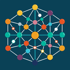 Colorful Network Connection Illustration