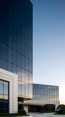 Obraz premium Modern corporate office building exterior
