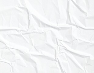 Obraz premium Crumpled Paper Poster Photo Effect Mockup,Crumpled Paper texture overlay effec,white crumpled paper