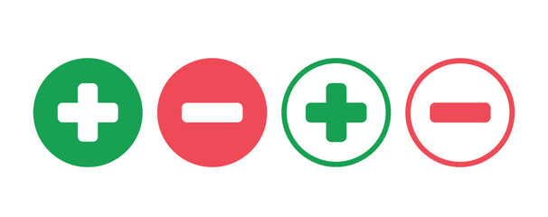 Green and Red Checkmark Symbols