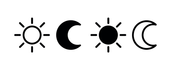 Weather Forecast Icons Sun Moon