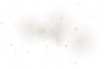 Golden glitter particles floating on transparent background with warm Christmas glow, magical dust illumination, and shimmering festive sparkles perfect for luxury overlays, holiday graphics, and eleg