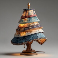 Modern Christmas tree. Generative AI