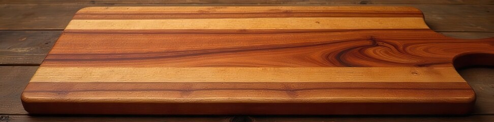 Striped acacia wood cutting board, rich grain , wood grain, rustic
