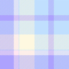 Grunge check seamless plaid, trendy fabric vector tartan. Colorful texture textile pattern background in light and indigo colors.