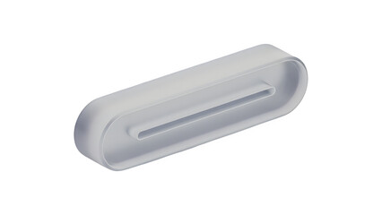 3D Minus Icon Symbol Isolated on Black Background