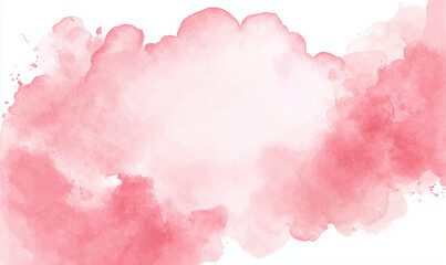 Pink Watercolor Abstract Background with Soft Pastel Texture
