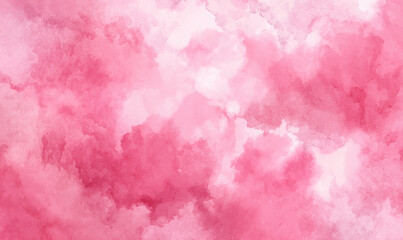 Pink Watercolor Abstract Background with Soft Pastel Texture
