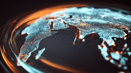 Abstract digital globe