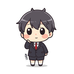 Cute Business Cartoon Design Very Cool