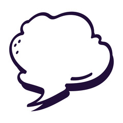 Illustration of a Comic Speech Bubble