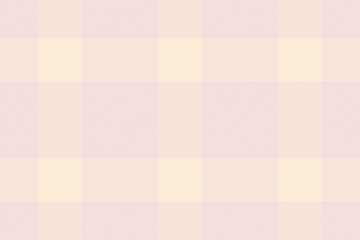 Usa texture vector textile, manufacture pattern check tartan. Bright fabric background seamless plaid in light and papaya whip colors.