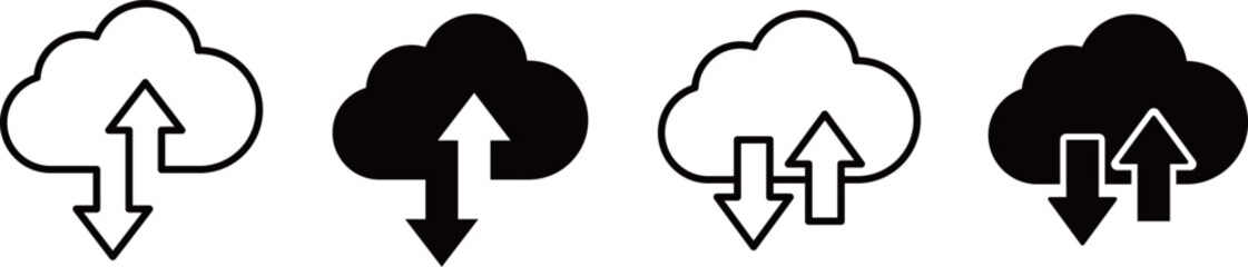 クラウドサービスのアイコンセット