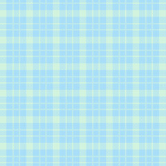 Fototapeta premium Soft blue and pale yellow plaid pattern background texture
