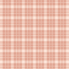 Soft pink and white gingham pattern background texture