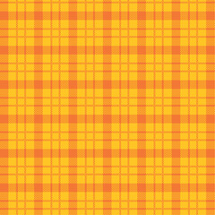 Vibrant orange and yellow plaid pattern with dynamic texture
