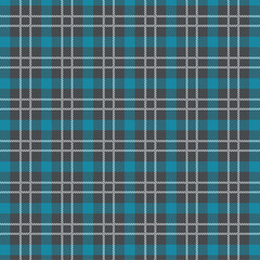 Fototapeta premium Vibrant blue and gray plaid pattern with white lines