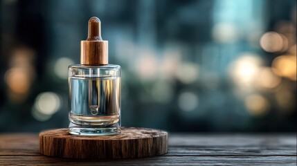 Clear dropper bottle