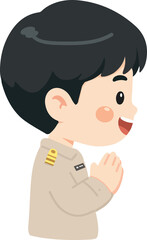 Illustration of Thai Government Official Greetings