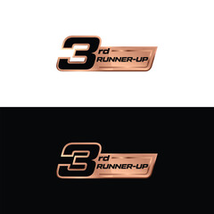 bronze 3rd runner up badge