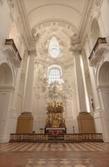 SALZBURG, AUSTIRA - SEPTEMBER 8 2025:  The presbyter of church Kollegienkirche