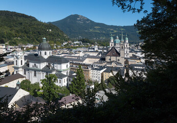 Salzburg - The panorama of old town