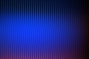 A mesmerizing display of vertical lines, transitioning from a vibrant blue at the top to a warm orange hue at the bottom, creating a striking visual effect
