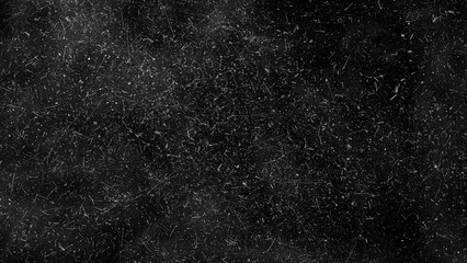 Black grunge texture overlay with high density fine white scratches
