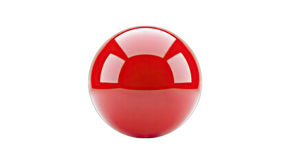 Red Sphere on White Background