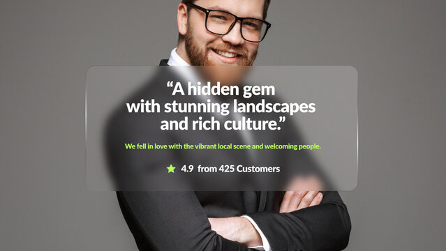 Testimonials Glass Title 3