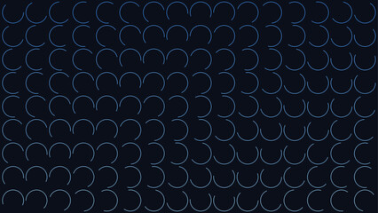 Minimal Geometric Background With Curved Lines in Blue - Vector Design