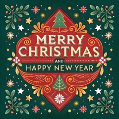 A festive design for Christmas and New Year's