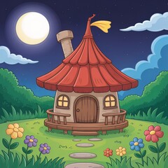 house in the garden of night mood