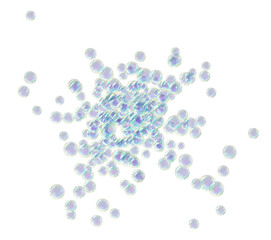 Soap bubbles isolated transparent background realistic sketch PNG with alpha channel

