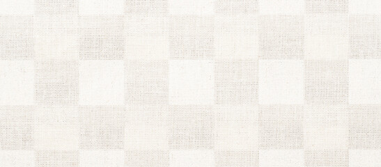 Fototapeta premium Surface linen texture background. white fabric template