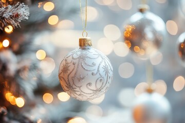 christmas decoration on a red background