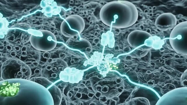 Mitochondrial involvement in apoptosis, with mitochondria releasing faint pulses of signaling molecules. These particles drift through the cytoplasm, activating downstream pathways without damage