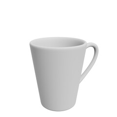 White Ceramic Coffee Mug on Black Background