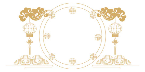 Chinese New Year background elements vector 10.eps