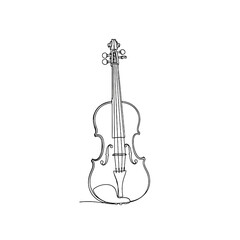 Fototapeta premium Elegant vector illustration of a classic violin isolated on transparent background