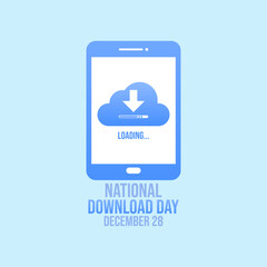Vector graphic of National Download Day for National Download Day celebration.