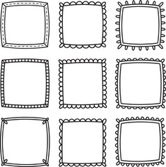 Playful Polka Dot Pattern Decorative Border Frame Vector Pack