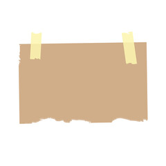 Torn craft paper with Adhesive Tape