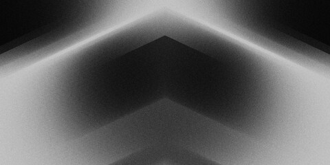 Modern metallic background abstract silver geometric chevron pattern with rough noise texture.