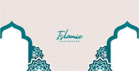 Islamic Banner Border Ramadan Theme Background