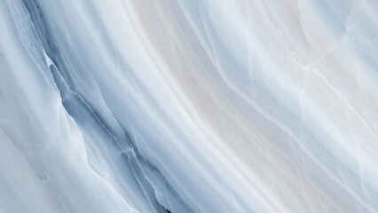 Obraz premium Abstract Light Blue and White Marble Texture with Flowing Waves and Smooth Gradient.