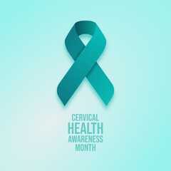 Vector graphic of Cervical Health Awareness Month for Cervical Health Awareness Month celebration.