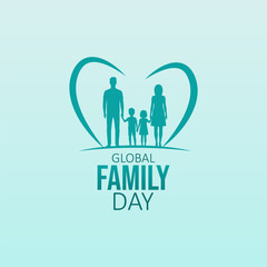 Vector graphic of Global Family Day for Global Family Day celebration.