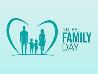 Vector graphic of Global Family Day for Global Family Day celebration.