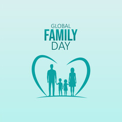 Vector graphic of Global Family Day for Global Family Day celebration.